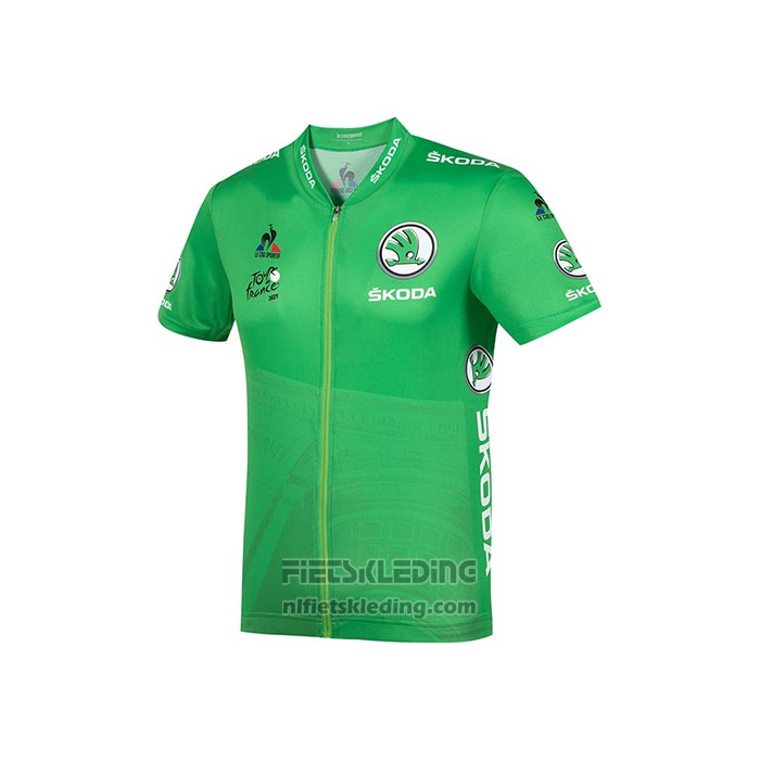 2021 Fietskleding Tour de France Groen Korte Mouwen en Koersbroek